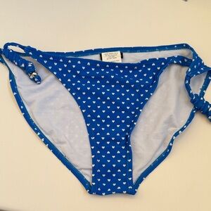 Ingear Blue Heart Pattern Bikini Bottom Size L
